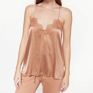 Cami NYC Racer Tank in Tawny